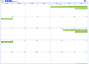 Calendar of Events